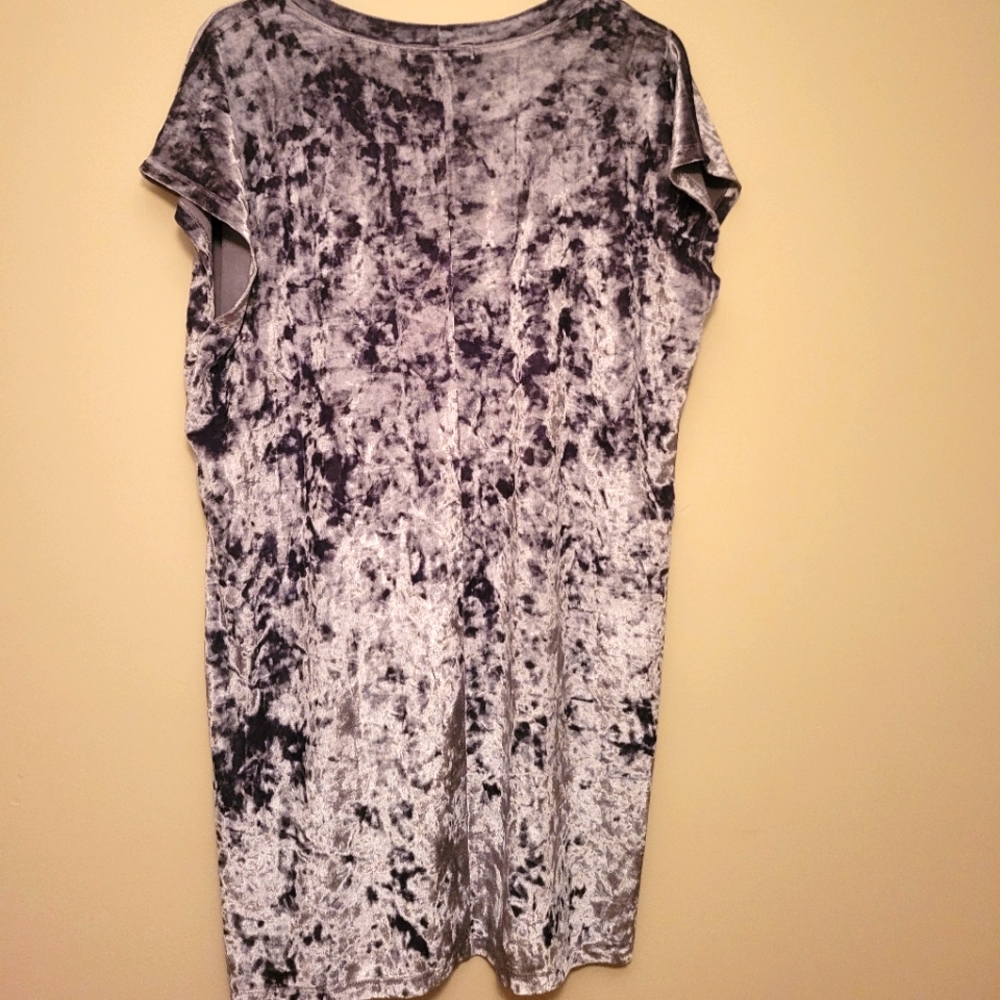 Tshirt Velvet dress